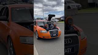 PSYCHO TWIN TURBO SUPERCHARGED AUDI #shorts #subscribe #crazy #youtubeshorts