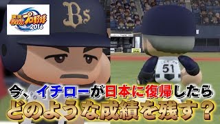 【検証】今、イチローが日本球界に復帰したらどのような成績を残せるのか？【パワプロ2017】