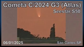 TimeLapse do COMETA C/2024 G3 cruzando o Céu de São Carlos-SP - 06/01/2025