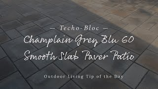 Techo-Bloc Champlain Grey Blu 60 Smooth Slab Paver Patio