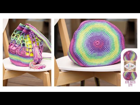 Çanta yapımı-Making Bag with Alize Diva-Diva Batik Çanta yapımı-Making Bag with Alize Diva-Diva Batik