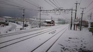 雪の中のJR西日本 琵琶湖線 普通電車④