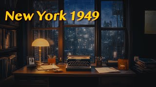 New York 1949 | Retro Ambience, Rain Sounds, City Sounds, Vintage Radio Dramas