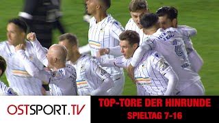 Die besten Tore der Hinrunde - Spieltag 7 bis 16 | Regionalliga Nordost | OSTSPORT.TV