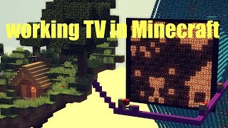 256 Pixel TV in Minecraft