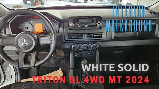 2024 Mitsubishi Triton GL 4WD MT (White Solid) | INTERIOR WALKAROUND