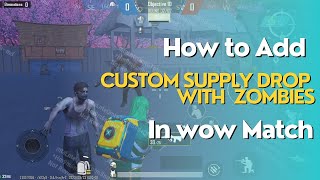 How to Add  shop tokens with zombies in wow match | wow tutorial video | Pubgmobile