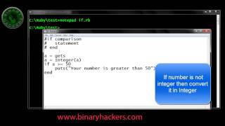 Ruby Programming Part 12 (If Statement)