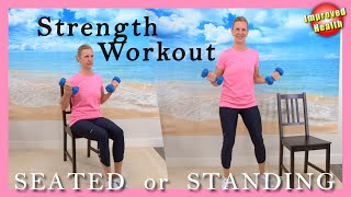 30 minute Full Body Strength Workout | Strength Training for Seniors and Beginners