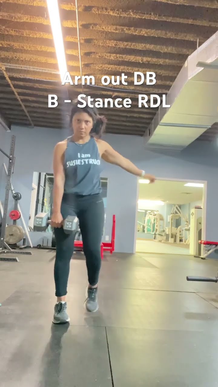 Arm Out B Stance RDL - YouTube