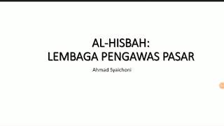 al Hisbah: Lembaga Pengawas Pasar