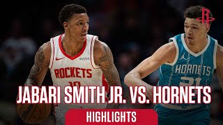 Jabari Smith Jr. (21 points) Highlights vs. Charlotte Hornets l Houston Rockets