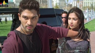 Iddarammayilatho Movie Scenes | Allu Arjun Saves Amala Paul | Telugu Movie Scenes | Sri Balaji Video