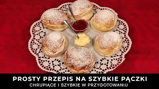 Prosty przepis na szybkie pączki ►chrupiące pączki, szybkie przygotowanie z zaledwie 4 składników