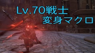 FF14 Lv.70戦士の変身マクロ