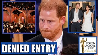 HUMILIATING! Harry And Meghan Denied Entry At The 31stAnnual SAG Awards For Showing Up Uninvited