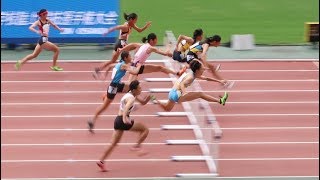 女子100ｍJH準決勝②組-全中陸上2019-