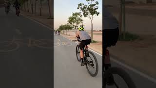 MTB TREK MARLIN 5 RIGID FORK TOSSEEK CARBON ON CYCLING PATH OF DOHA QATAR #bicycle #trekmarlin5