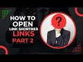 HOW TO OPEN LINKSHORNER LINK PART 2 SHORTNER WEBSITE KA LINK KESE OPEN KARE ?