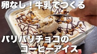 冷凍庫入れっぱなしでなめらか濃厚！コーヒーアイスの作り方　How to make coffee ice cream