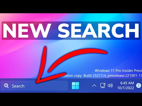 How to enable a new search box on the left side of the taskbar in Windows 11 25217