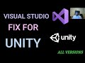 Intellisense Visual Studio FIX for Unity All versions