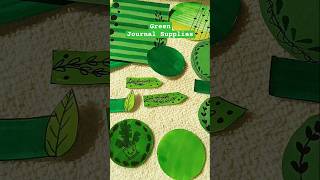 🌿Green Journal Supplies #shorts #shortsvideo #diy #journal