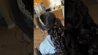 #quince #hairstyle #quinceañera