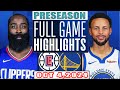 Golden State Warriors vs Los Angeles Clippers Full Game Highlights Oct 4,2024 NBA Preseason