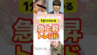 1分でわかる★急上昇トレンド 5選 2024年8月2〜8日 #フワちゃん炎上 #中丸雄一 #ニコニコ復活