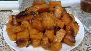 Butter Pumpkin Dessert  حلى القرع بالزبدة Macmacaan Bocor Hindi