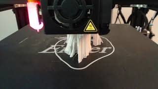 Frozen Princess Elsa failed 3D print time lapse