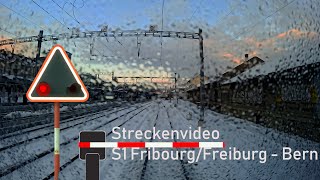 Führerstandsmitfahrt / Cab ride: S1 Fribourg – Bern mit RABe 525 NINA im Winter