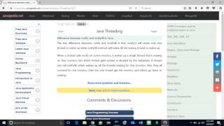 Difference between notify and notifyAll in Java. | javapedia.net