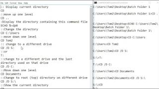 Create & Execute Windows Command Files Current Directory