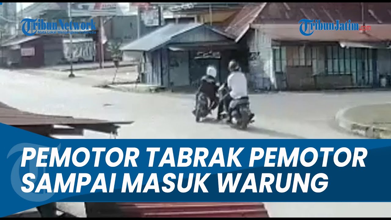 LUPA NYALAIN SEIN ! Pengendara Motor Asal Belok Tertabrak Pengendara ...