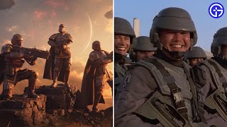 Helldivers 2 vs Starship Troopers Movie Opening Scene Comparison