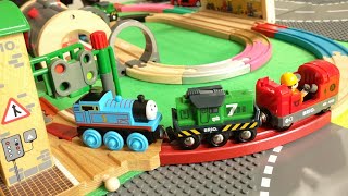 Build & Play Train, Thomas Brio, Building Block, Station, Tunnels, Subway, Wooden, Toys ,for Kids