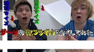 ダーツの羽(フライト)でかくしてみた