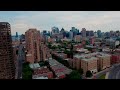 mont royal statue drone hd