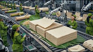 Inside the Sustainable Paper Factory: How Waste Banana Stems are Recycled into Paper