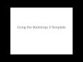 How to use the Bootstrap-3-Template