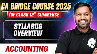 Syllabus Overview | Accounting | CA Foundation Bridge Course 2025