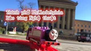 【xe lửa đồ chơi 】Thomas Rosie du lịch Thành phố Philadelphia Bảo tàng Nghệ thuật 02080 vn