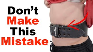 How To Use A Weightlifting Belt (IT'S NOT WHAT YOU THINK)