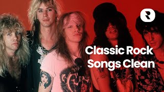 Classic Rock Songs 70s 80s 90s Clean 🎸 Old Rock Music Without Bad Words 🤘 70 80 90 Rock Hits Clean