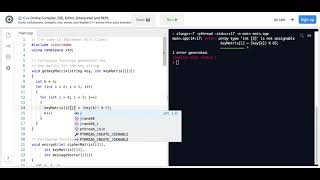 array type 'int ' is not assignable