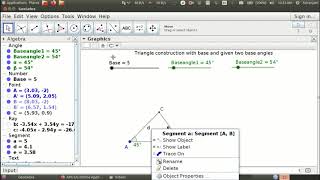 Geogebra Tutorial 4 - Creating sliders and input boxes
