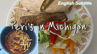 미국 집밥 vlog [가지볶음, 두부계란김죽, 케밥또띠아 Bacon,stir-fried eggplant, tofu egg seaweed porridge, kebab tortilla