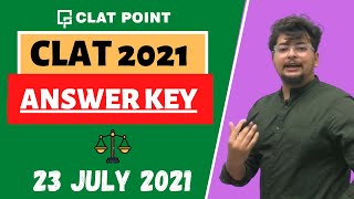 CLAT 2021 Answer KEY, 23rd JULY 2021. FULL Exam Analysis. Paper Solution ft Manvendra PS